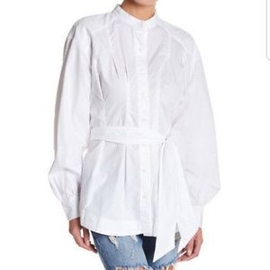 Free people button up Tunic long sleeve